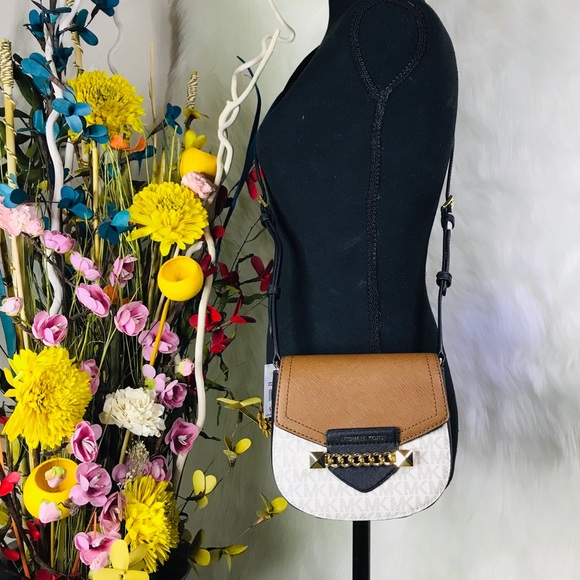 Michael Kors Karla Small Saddle Crossbody Bag - Picture 7 of 8